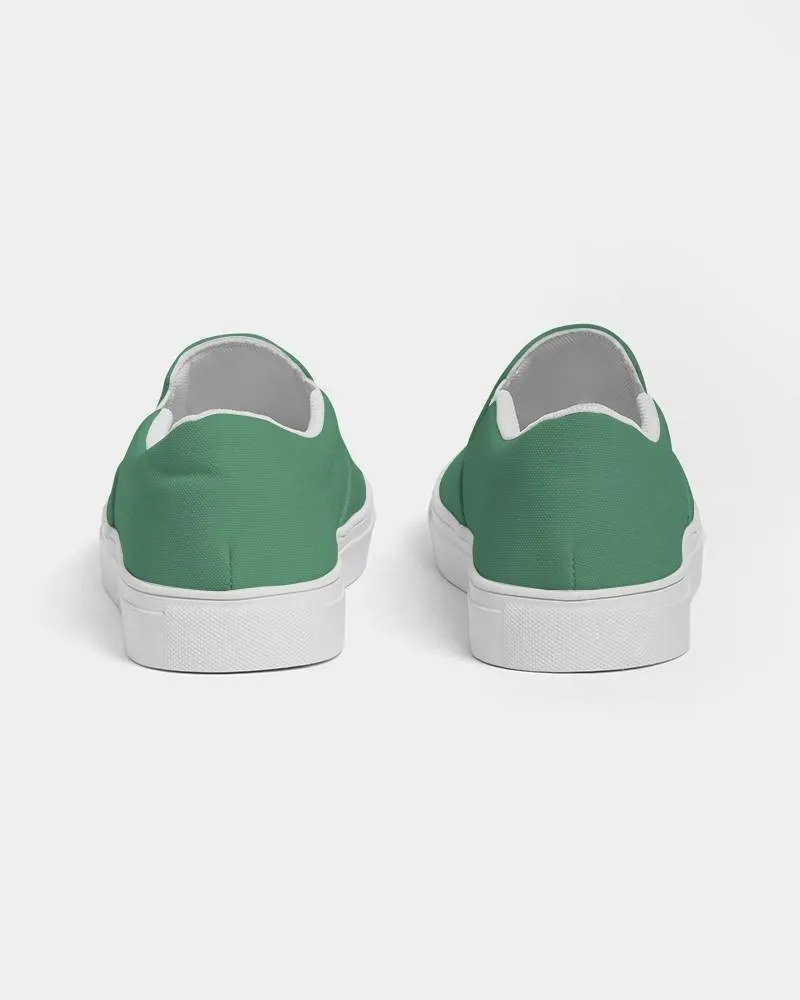 Shaded Pastel Green Slip-On Canvas Sneakers | Men's | C60M0Y60K30