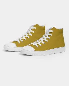 Shaded Yellow High-Top Canvas Sneakers | Men's | C0M25Y100K30