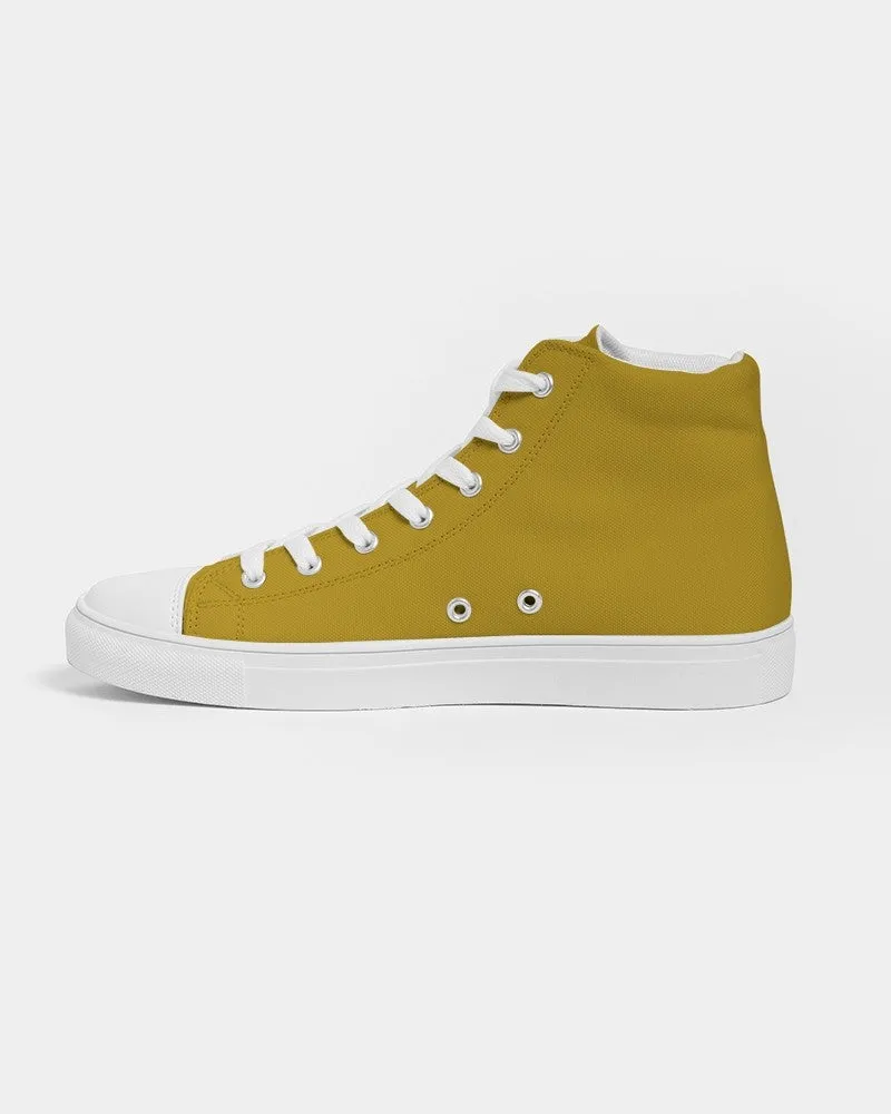 Shaded Yellow High-Top Canvas Sneakers | Men's | C0M25Y100K30