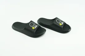 Smile Black Slides For Men