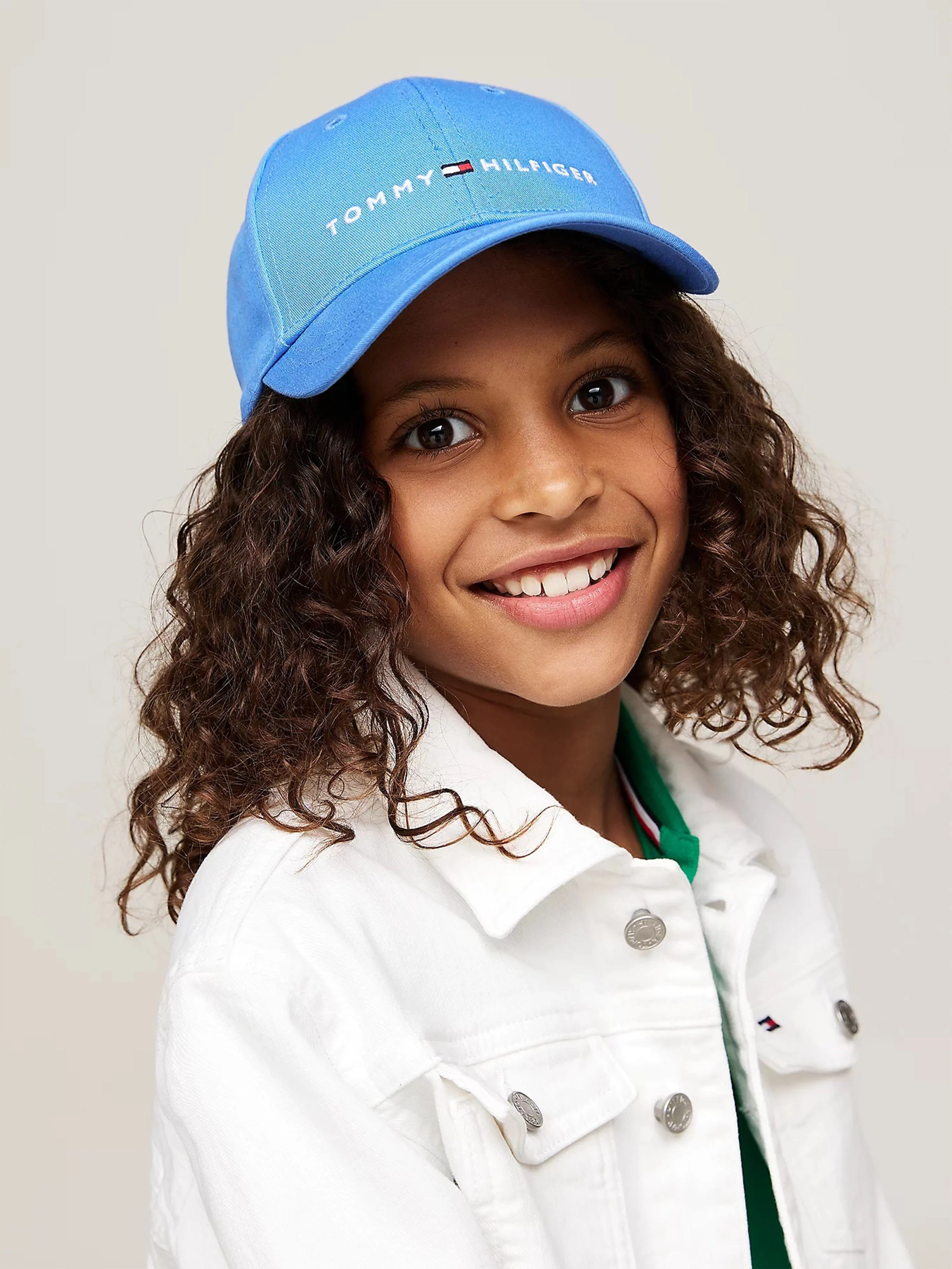 Tommy Hilfiger Kids Essential Logo Cap in Blue